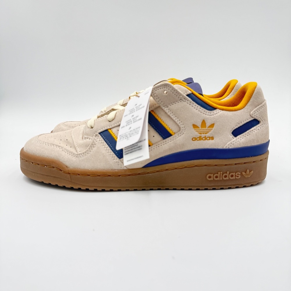 adidas Forum CL Low Men's 7 Wonder White/Preloved Violet/Preloved Yellow JQ2655